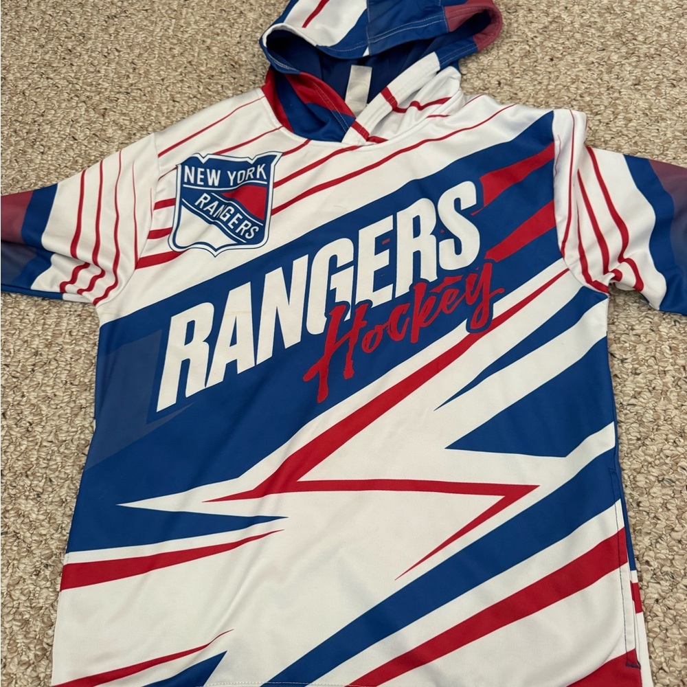 NHL Youth Red and White Striped Apparel